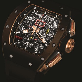 Richard Mille Replica RM 011 Flyback Chronograph Brown Silicon Nitride